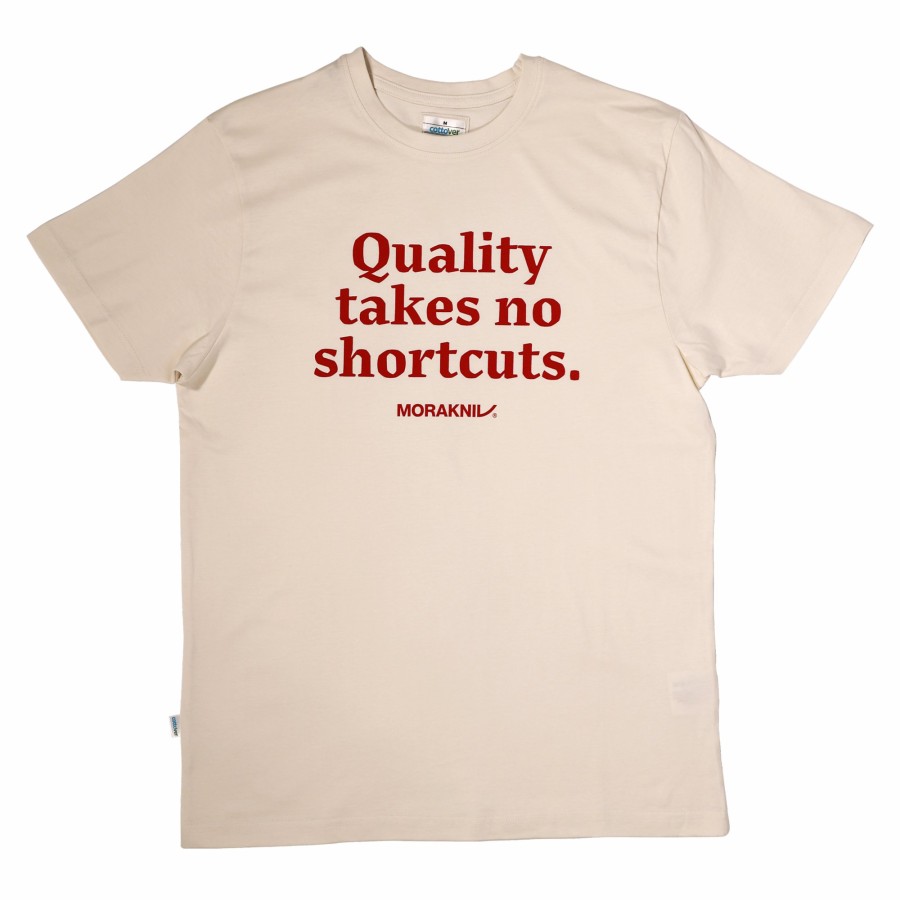 Tillbehor Morakniv | Quality Takes No Shortcuts T-Shirt Unisex Vit